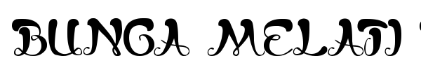 Bunga Melati Putih font preview